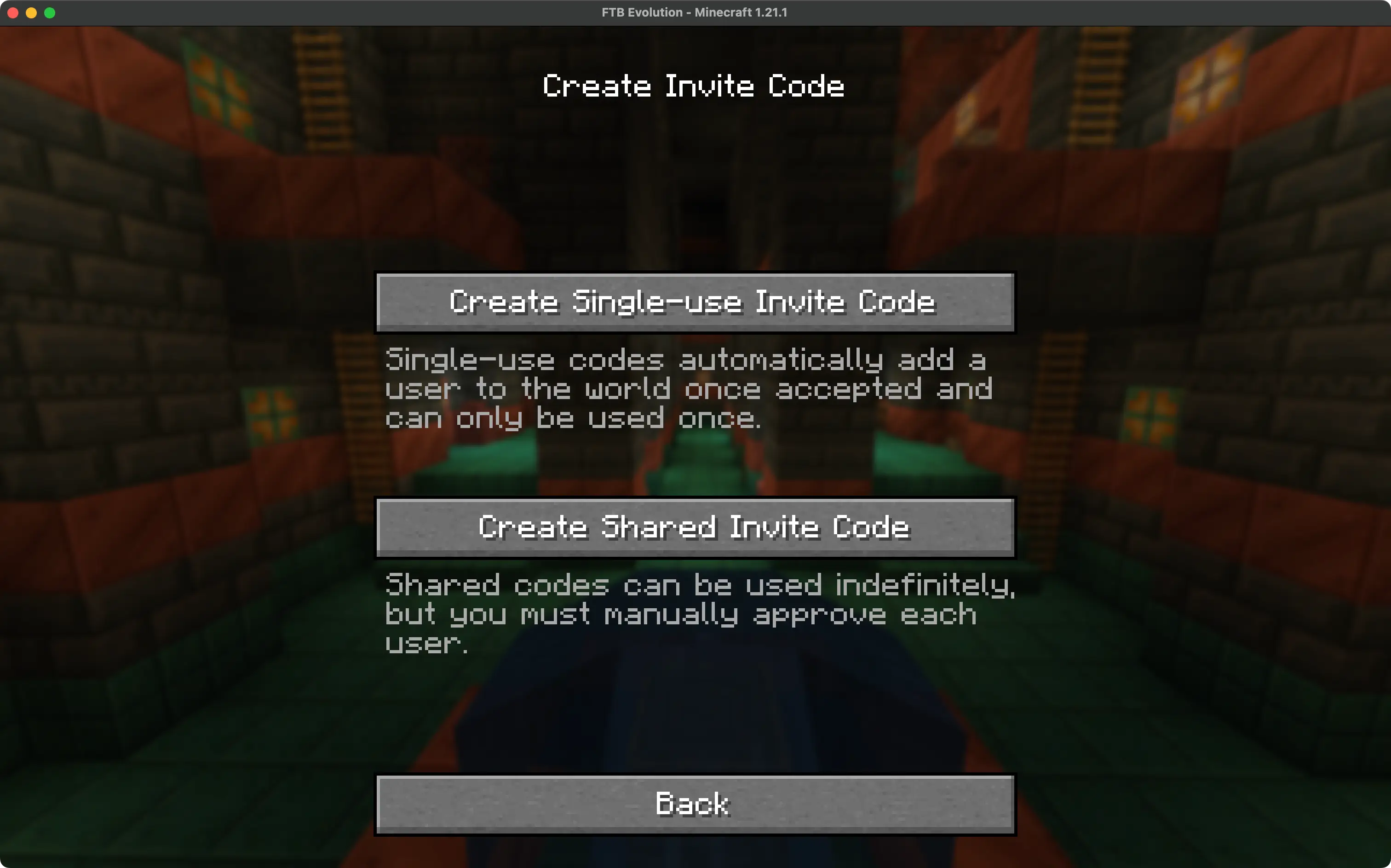 Create invite